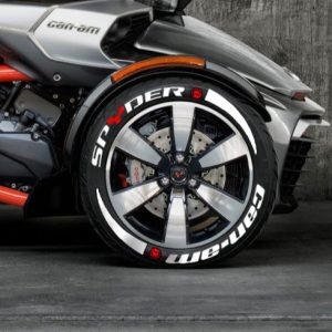 Spyder Can-Am Red Detail + Stripes + Logo Red, Set for 3 Tires (999)