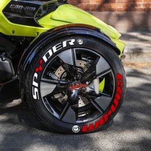 Spyder Can-Am Red White + Logo White, Set for 3 Tires (990)