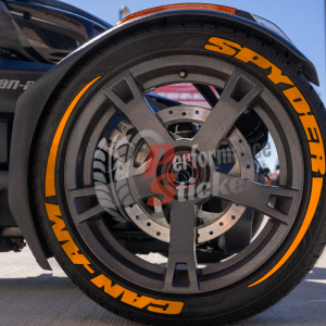Spyder Can-Am + Stripes Full Orange, Set for 3 Tires (971)