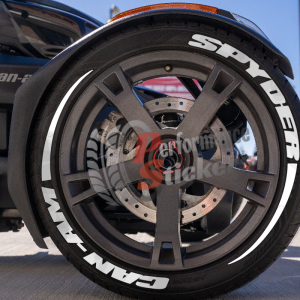 Spyder Can-Am + Stripes Full White, Set for 3 Tires (943)