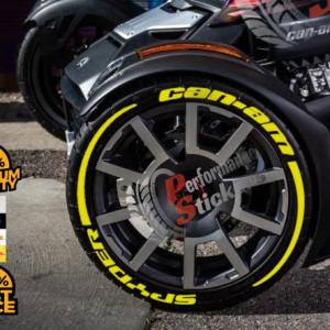 Spyder Can-Am + Stripes Full Yellow, Set for 3 Tires (978)