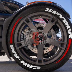 Spyder Can-Am + Stripes Red, Set for 3 Tires (947)