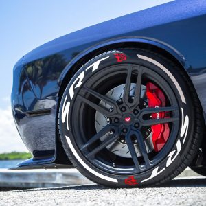SRT + STRIPES WHITE , a Set for 4 tires (150)
