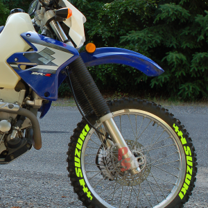 Suzuki + Flag Neon Yellow, Set For 2 Tires Both Sides Left And Right (1742)