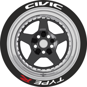 TYPE R ,a Set for 4 tires (545)