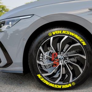 VOLKSWAGEN yellow + LOGO , a Set for 4 tires (645)