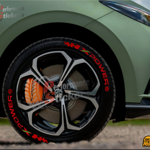 X Power + Flag Red, Set for 4 Tires (1627)