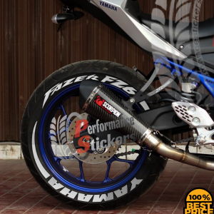 Yamaha Fazer FZ6 + Stripes Full White, Set For 2 Tires Both Sides Left And Right (1719)