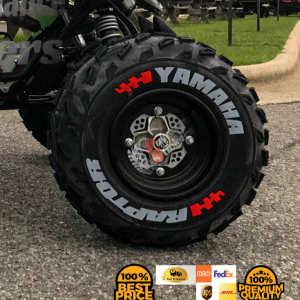 Yamaha Raptor Grey + Red Flag, Set for 4 Tires (1050)