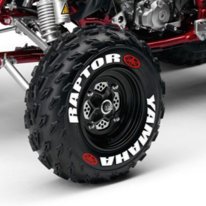 Yamaha Raptor + Logo Red, Set for 4 Tires (1028)